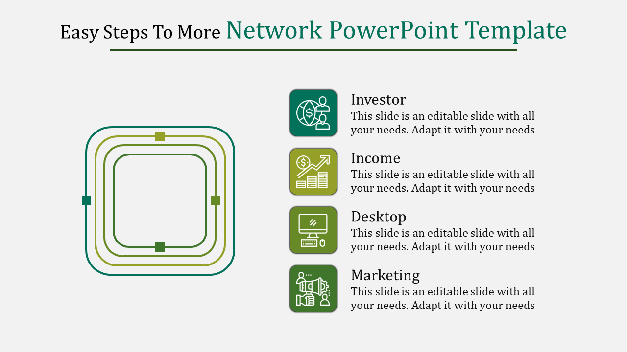 network powerpoint template-Easy Steps To More Network Powerpoint Template